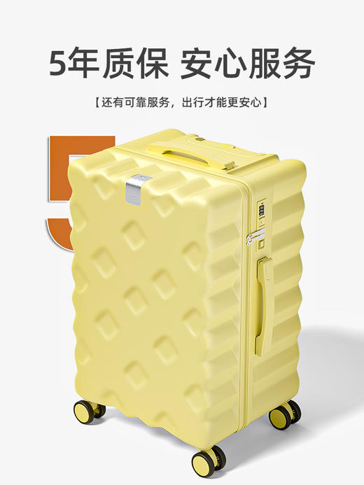 【大容量功能饼干行李箱】新款高颜值旅行箱 万向轮20寸登机拉杆密码皮箱 国庆假日出行新年春节出行 商品图4