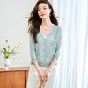 七分袖冰丝开衫，宽松镂空防晒衣披肩半袖上衣CC-ML7729 商品缩略图1