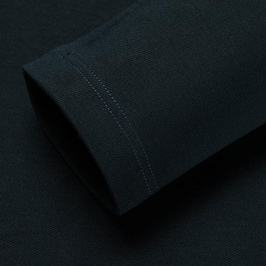 半身缘男装 春秋纯色商务休闲桑蚕丝长袖POLO衫566 商品图7