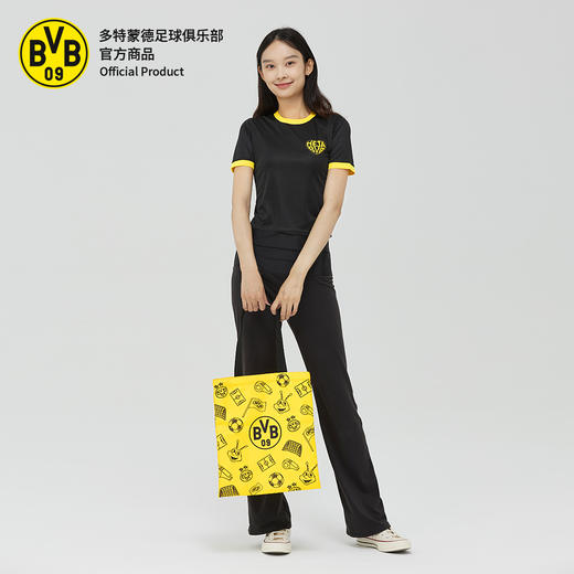 【官方正版】多特蒙德足球俱乐部｜黄黑之心女生T恤足球迷撞色速干短袖 商品图4
