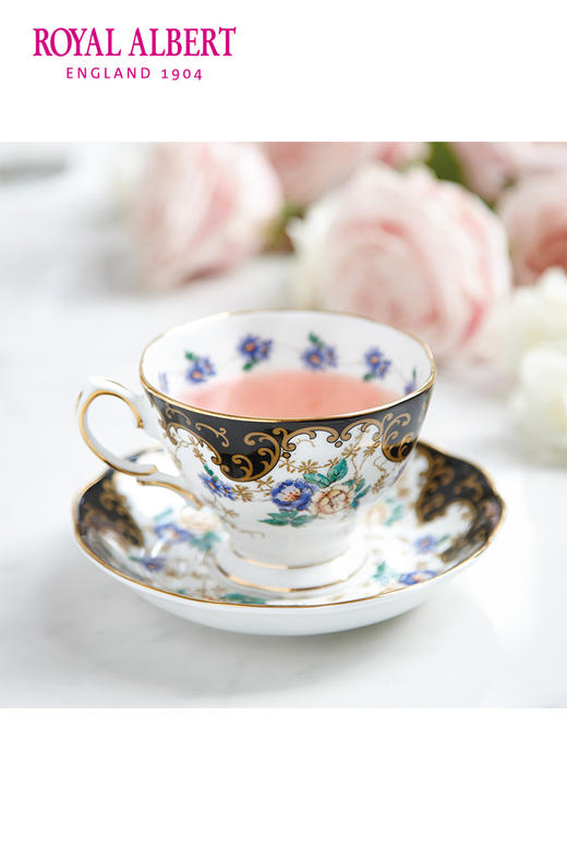 Royal Albert 百年系列 杯碟五件套 皇家阿尔伯特百年系列咖啡杯碟礼盒英式茶具新年礼物 商品图3