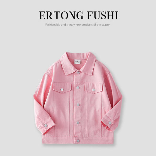 时尚春秋装2024新款儿童牛仔多色外套_ym 商品图7