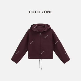 COCO ZONE 时尚设计感小众外套简约百搭连帽上衣CC2B1138
