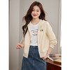 【五折购】熙世界连帽卫衣女秋季短款外套2025新款时尚休闲拉链开衫上衣潮 商品缩略图2