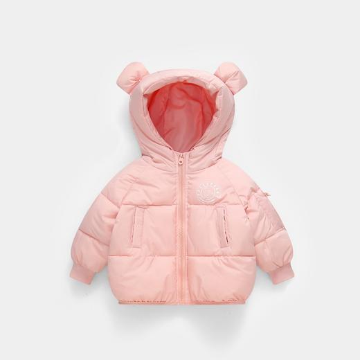 【耳朵戴在头顶，萌趣可爱~】秋冬新款男童女童小孩 中小儿童加厚连帽羽绒棉衣 棉服棉袄外套 高支高密纤维面料 平整细腻手感柔软 不易掉色不易起球-QQ 商品图8