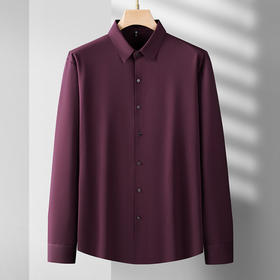 【新款DDS】大依优型大码长袖衬衫翻领男装加肥加大体恤大号上衣胖子