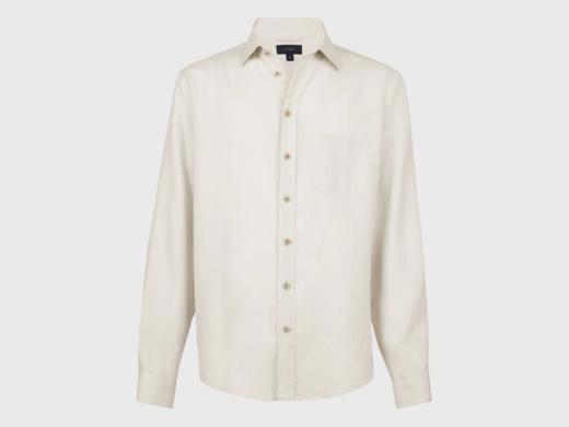 Sease - Camicia Classica Bd Hemp Shirt - Beige - 男装 - 衬衫 - 米黄色 商品图0