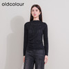 oldcolour欧珂新品时尚立领镂空纯色长袖T恤女P430202A1 商品缩略图3