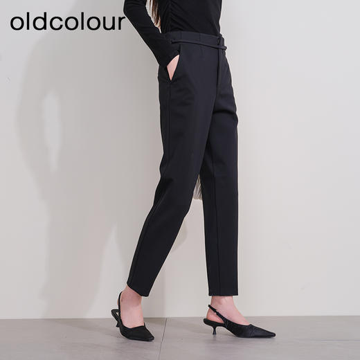 oldcolour欧珂冬季新款时尚休闲韩版修身铅笔裤长裤女P460702A1 商品图2