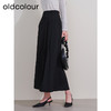 oldcolour欧珂2023冬季新款时尚A字纯色高腰长裙女P420602A1 商品缩略图1