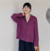 绽放318朵/长袖亚麻V领衬衫 商品缩略图7