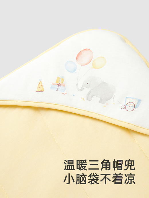 英氏新生儿包被秋纯棉a类宝宝包单秋冬初生婴儿抱被YEBAJ0Q011A YEBAJ0Q012A 商品图4