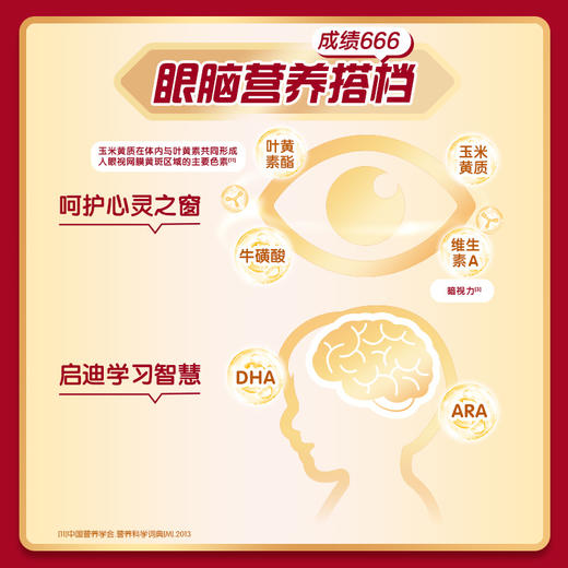 【跟着国宝买到宝】贝因美红爱666儿童成长奶粉450g高钙HMO乳铁蛋白罐装 商品图4