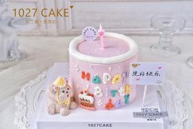 1027CAKE |  立体小熊  爱心蜡烛（提前2天预订）