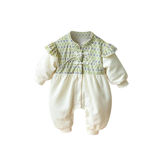 【婴儿中国风汉服连体衣】秋冬款宝宝新年装满月女宝哈衣周岁宝宝衣服 商品图4