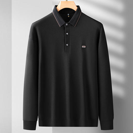 【新款DDS】大依优型大码长袖Polo衫翻领男装加肥加大体恤大号上衣胖子 商品图7