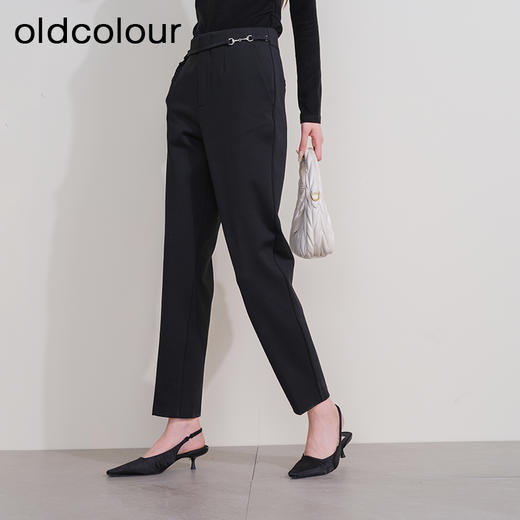oldcolour欧珂冬季新款时尚休闲韩版修身铅笔裤长裤女P460702A1 商品图1