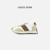 COCO ZONE 设计感拼色系带休闲鞋时尚女士德训鞋CC2C1777 商品缩略图0