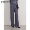 oldcolour欧珂2023冬季休闲时尚高腰修身长裤女P410701A1 商品缩略图0