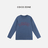 COCO ZONE 100棉设计感字母长袖简约圆领卫衣CC2C1750 商品缩略图0