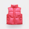 【小可爱出没 百搭马甲~】秋冬新款女童男童 小孩中小大童 加厚坎肩立领纯色羽绒服 马甲背心 柔软舒适 排汗排湿 透气不紧捂-QQ 商品缩略图6