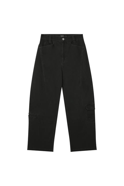 oneup弯刀茧形工装长裤 商品图6