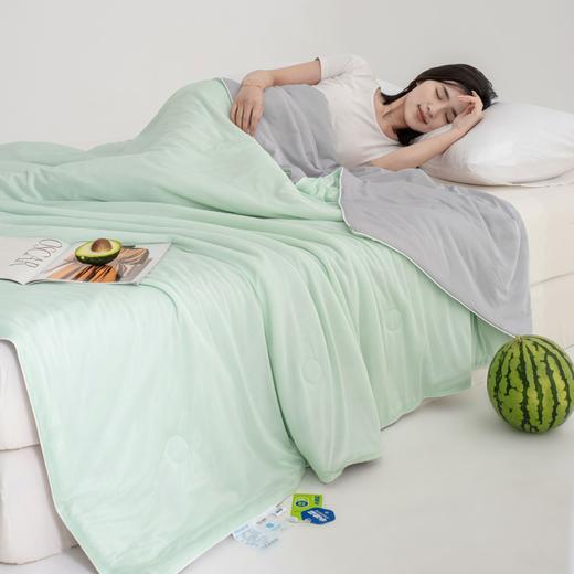 【A类瓜瓜大豆夏凉被】凉感丝冰淇淋夏凉被凉感瓜瓜夏被空调被可机洗夏天薄被子，牢牢固定内芯，不易滑动。ry 商品图2