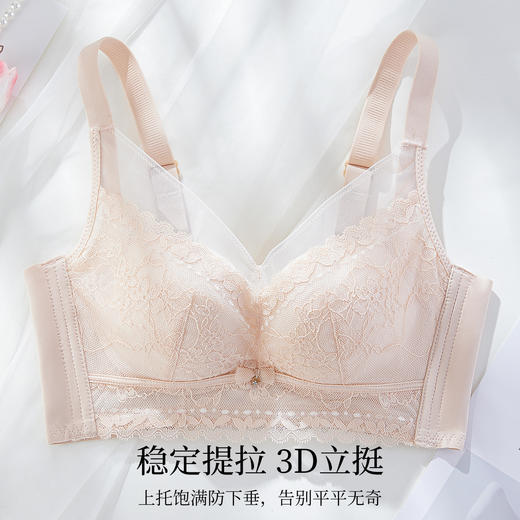 雅黛丽内衣女小胸聚拢显大性感蕾丝文胸收副乳防下垂调整型胸罩女 商品图3