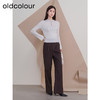 oldcolour欧珂2023冬季休闲时尚高腰修身长裤女P410701A1 商品缩略图3