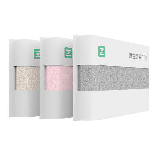 【ZY25】最生活密封抗菌全棉毛巾100g/条*3/组 商品图5