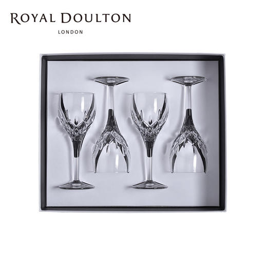 Royal Doulton 海克利尔白葡萄酒杯四件套水晶玻璃葡萄酒杯 果酒杯子礼盒套装 商品图4