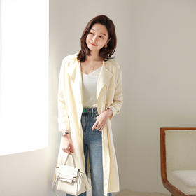 火桐hooton23姆米重磅真丝风衣YT2051