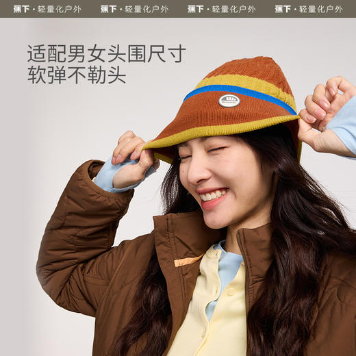 蕉下针织帽毛线帽子骑车护耳防风PO45024保暖男女款秋冬季月子冷帽堆堆帽 商品图3