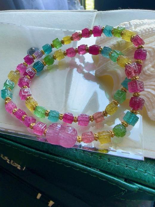 18.3g 雕刻碧玺手链 商品图0