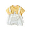 【ins风夏季0-1岁宝宝假两件短爬】薄款短袖新生儿满月百天哈衣外出服 商品缩略图4