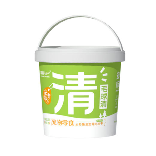 冒险与它云杉猫草化毛冻干45g毛球清犬猫零食靓毛鱼油生骨肉冻干 商品图3