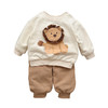 【儿童秋季卫衣裤子两件套】长毛狮子男宝宝衣服婴儿春秋男童长袖套装 商品缩略图4