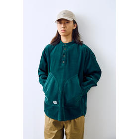 吃茶去chichaqu2024灯芯绒小立领衬衫日系宽松休闲城市户外百搭