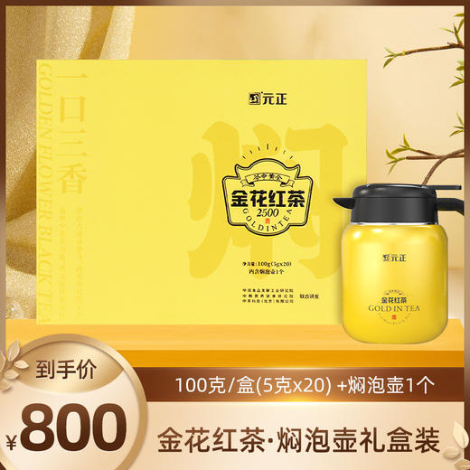 元正创新茶叶益生菌红茶金花冠突散囊菌红茶100g内含焖壶组合装 商品图0