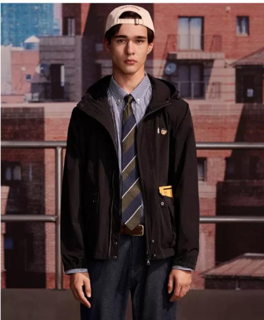 【大都会】AARON CHANG联名TeenieWeenie小熊男装连帽外套2024秋季新款 商品图3