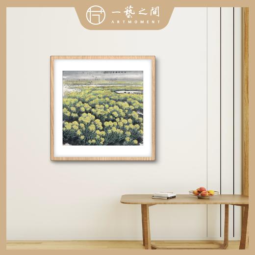 高清复制画 林丰俗《大地回春》48cm*48cm 含框 复制装饰画 新中式风格轻盈高清雅致好搭配茶室客厅书房办公室已装框 商品图1