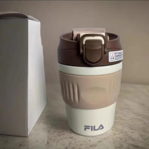 存元！Z品单！fila不锈钢咖啡杯多功能直饮吸管保温杯 商品图0