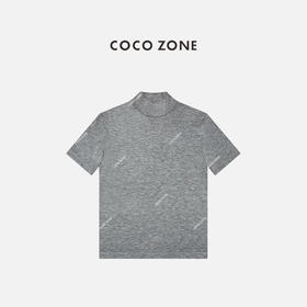 COCO ZONE 简约纯色立领短袖T恤别致休闲女上衣CC1C1915