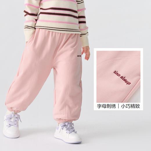 巴拉巴拉童装儿童长裤男童女童束脚裤秋冬新款宽松百搭休闲裤 商品图3