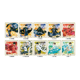 昭和笔记排球少年！！盲抽迷你色纸 盲抽款-队旗 第一弹SWNC4901772420392