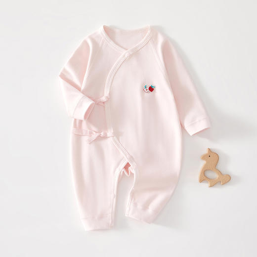 【系绳蝴蝶衣 环保印染 萌趣可爱又健康】新生婴儿蝴蝶衣 初生纯棉无骨哈衣爬服 春秋宝宝秋季衣服 婴儿连体衣-QQ 商品图9