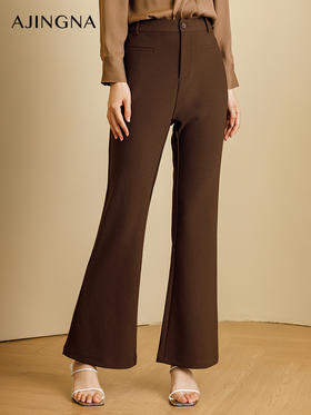 【商场同款】阿菁娜2024秋季新品立裁微弹喇叭裤A29Q210062