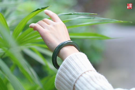 和田青玉手镯  圈口：56mm 商品图3