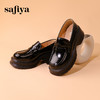 Safiya/索菲娅2024秋潮流厚底粗跟方头复古英伦JK小皮鞋乐福鞋 SF43112154 商品缩略图0