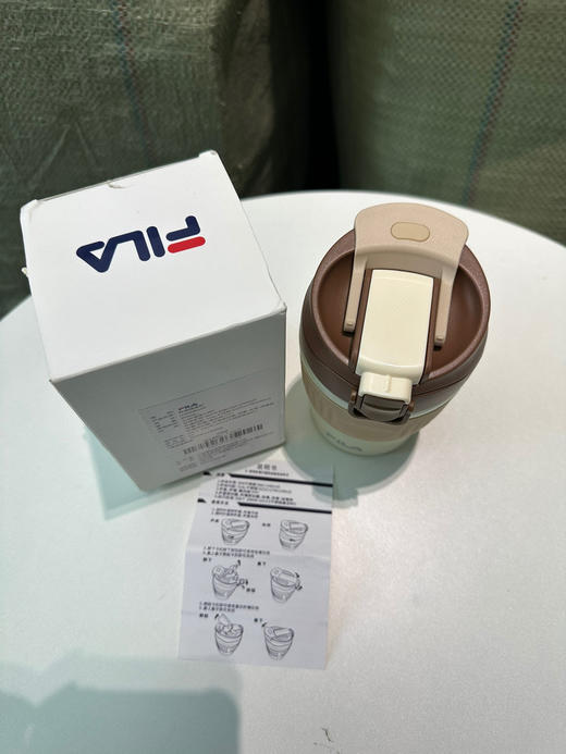 存元！Z品单！fila不锈钢咖啡杯多功能直饮吸管保温杯 商品图13